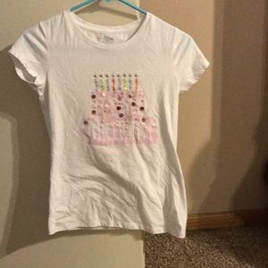 White it's my birthday sequin shirt